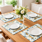 Floral Table Placemats – Set of 4