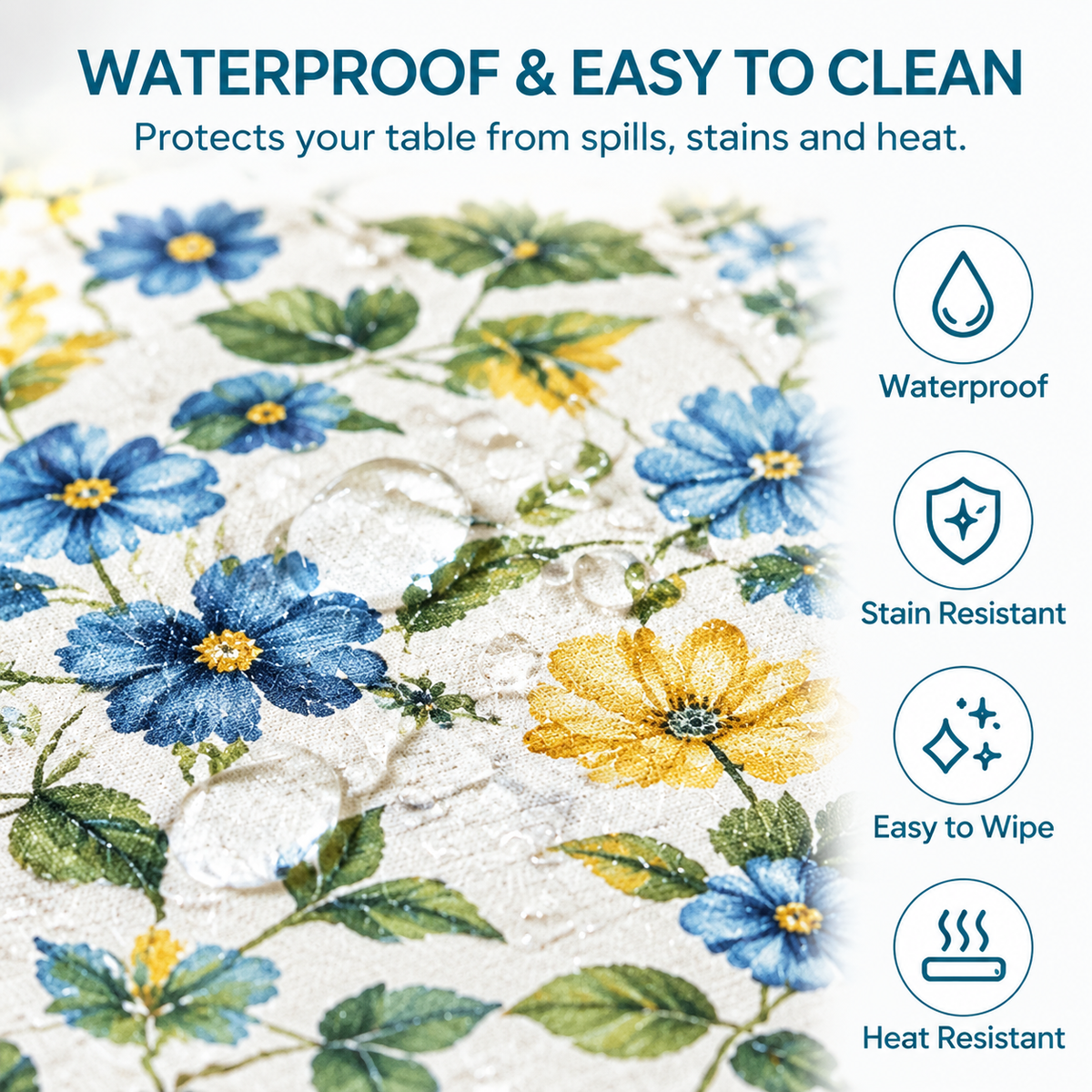 Floral Table Placemats – Set of 4