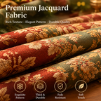 Vintage French Jacquard Curtain Set