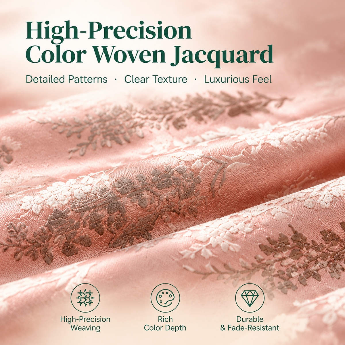 hovelariq™ Elegant Jacquard Pillow Cover