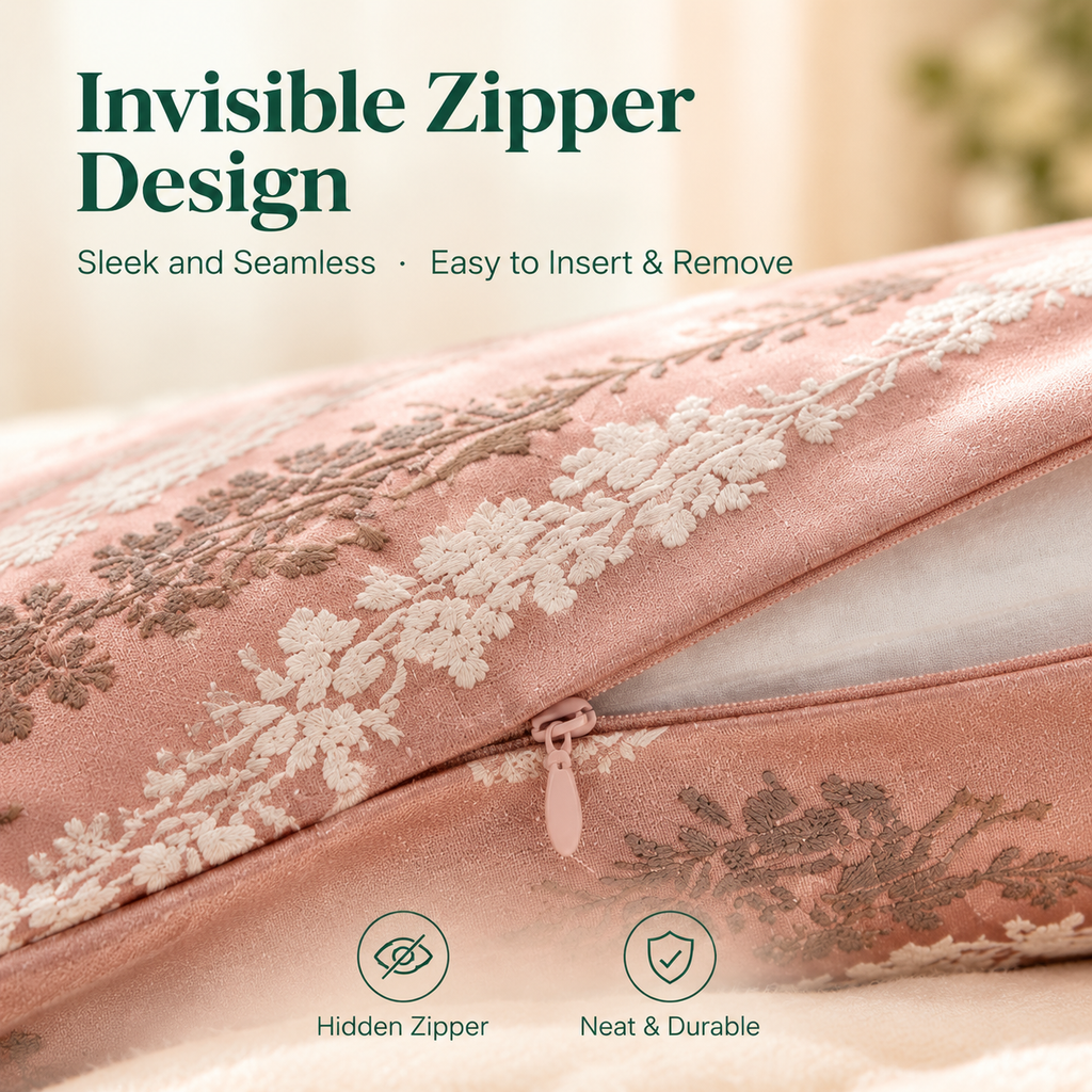 hovelariq™ Elegant Jacquard Pillow Cover