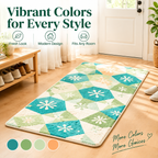 Colorful Bedside Rug & Mat Set