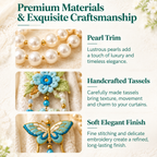 Luxury Floral Curtain Tiebacks