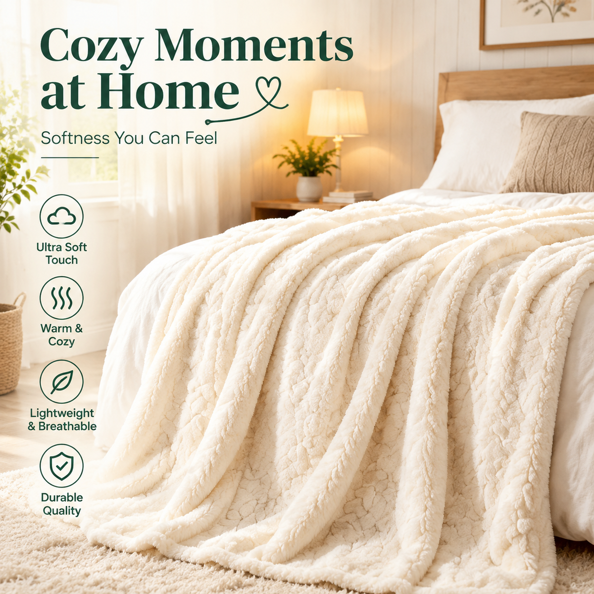 Hovelariq™ Cozy Moments Plush Blanket